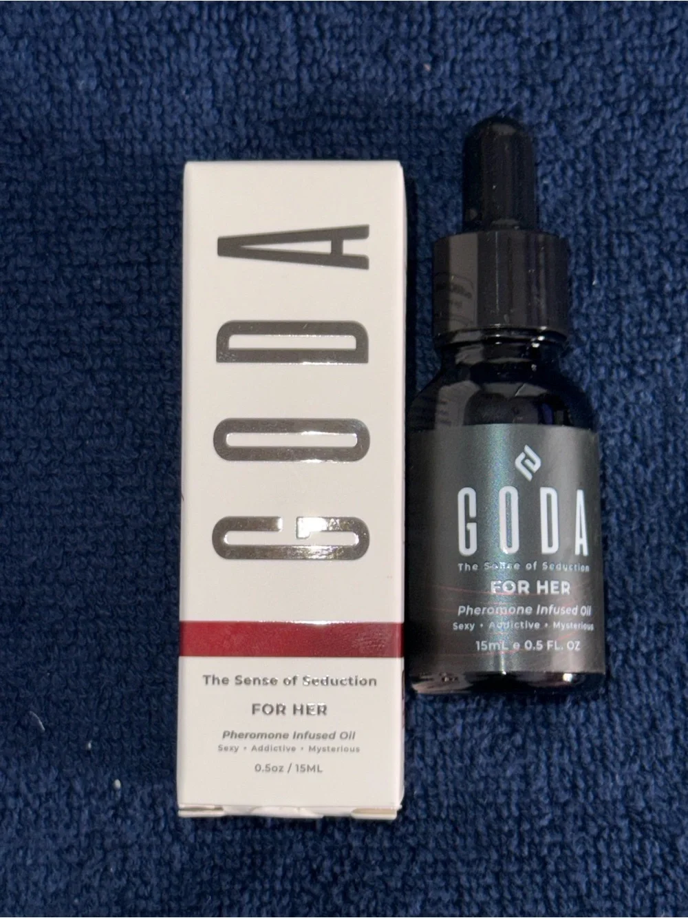 For Her Pheromone Infused Body Oil - Black Dropper Bottle